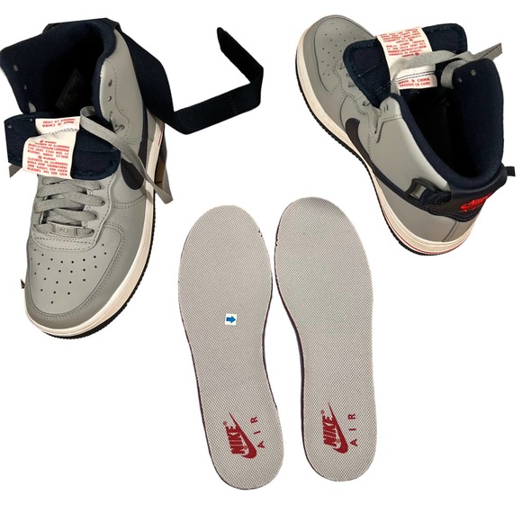 Nike Gray and Navy Sneakers Air Force 1 - Picture 13 of 13